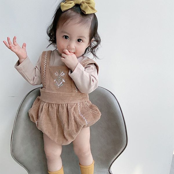 toddler baby girls clothing sets newborn infant embroidery overalls + t-shirt outfits spring baby boys jumpsuit 2pcs clothes set, White;black
toddler baby girls clothing sets newborn infant embroidery overalls + t-shirt outfits spring baby boys jumpsuit 2pcs clothes set, White;black