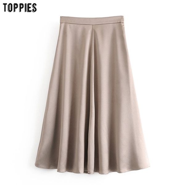 fall stain skirts womens high waist a-line midi zipper solid color faldas 210421, Black
fall stain skirts womens high waist a-line midi zipper solid color faldas 210421, Black