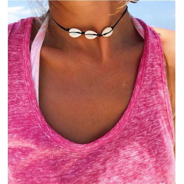 pendant necklaces bohemian seashells necklace for women sea shell rope choker leather cord collar concha collier femme jewelry, Silver
pendant necklaces bohemian seashells necklace for women sea shell rope choker leather cord collar concha collier femme jewelry, Silver