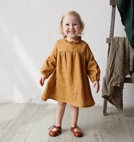 spring toddler kids baby girls solid casual a-line dress color long sleeve party ruffle children outfits clothes girl's dresses, Red;yellow
spring toddler kids baby girls solid casual a-line dress color long sleeve party ruffle children outfits clothes girl's dresses, Red;yellow