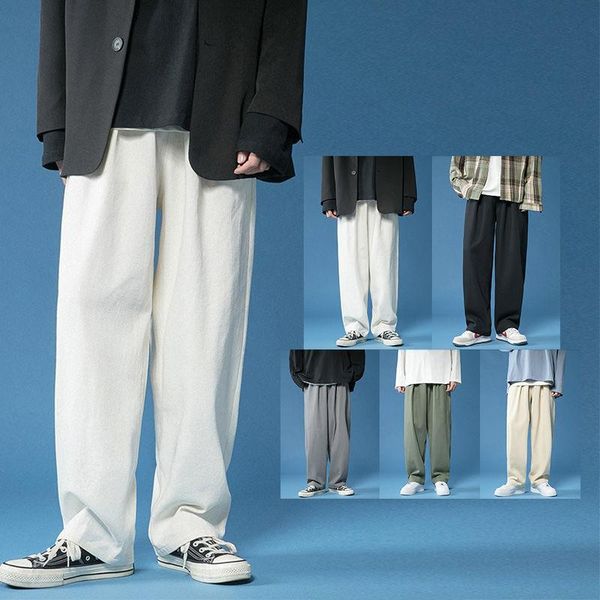 men's casual pants 2021 spring autumn solid color loose trousers straight mopping the ground campus youth men clothing, Black
men's casual pants 2021 spring autumn solid color loose trousers straight mopping the ground campus youth men clothing, Black