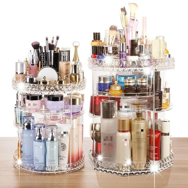 bathroom storage & organization 360 rotating acrylic cosmetic makeup organizer diy detachable rangement maquillage adjustable holder rack
bathroom storage & organization 360 rotating acrylic cosmetic makeup organizer diy detachable rangement maquillage adjustable holder rack