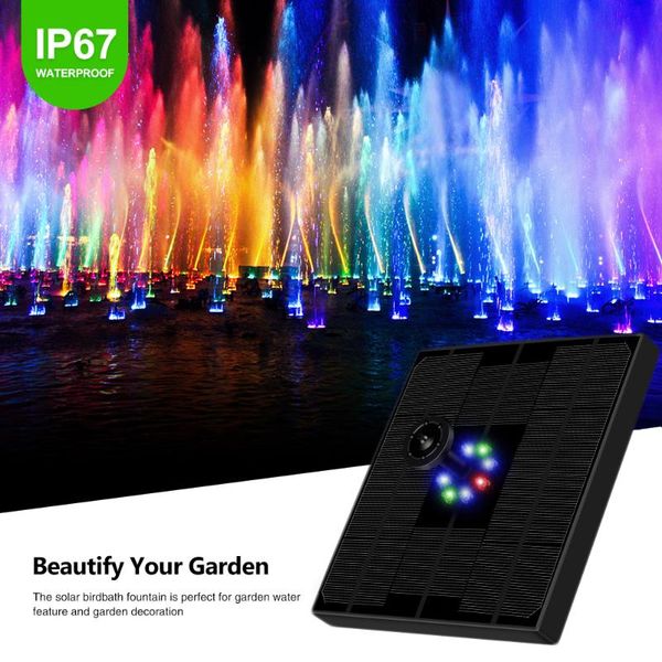 5v/4w solar water fountain colorful led lights floating garden 4 in 1 nozzle tile pump swimming pools pond lawn decor decorations
5v/4w solar water fountain colorful led lights floating garden 4 in 1 nozzle tile pump swimming pools pond lawn decor decorations