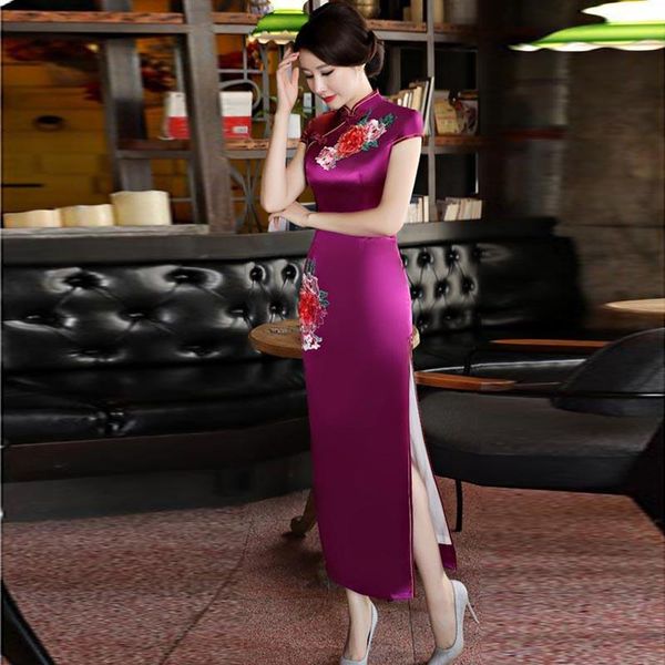 long cheongsam dress yellow party evening gown vintage chinese style wedding qipao slim oriental dresses vestido 4xl ethnic clothing, Red
long cheongsam dress yellow party evening gown vintage chinese style wedding qipao slim oriental dresses vestido 4xl ethnic clothing, Red