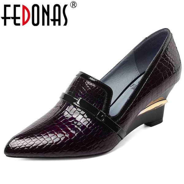 dress shoes fedonas 2021 spring animal prints cow patent leather women pumps elegant female wedges woman office party, Black
dress shoes fedonas 2021 spring animal prints cow patent leather women pumps elegant female wedges woman office party, Black