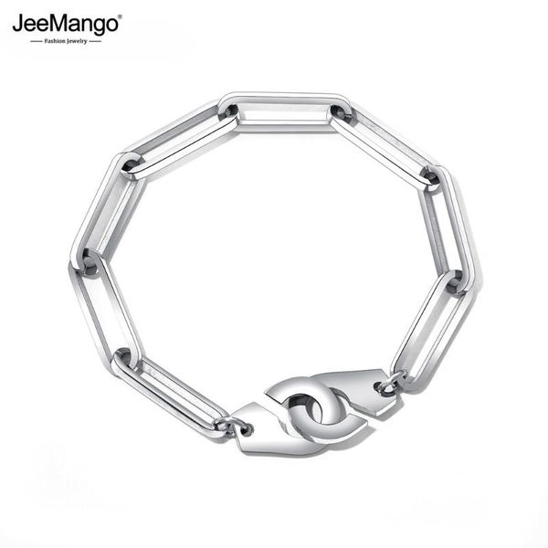 jeemango tide stainless steel couple handcuffs bracelet bangles rose gold color chain & link bracelets jewelry for women jb17071 link,, Black
jeemango tide stainless steel couple handcuffs bracelet bangles rose gold color chain & link bracelets jewelry for women jb17071 link,, Black