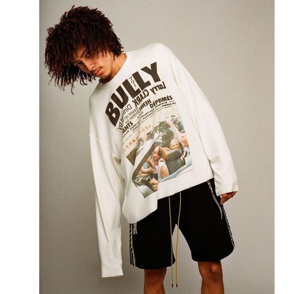 men's t-shirts poster printed burrs erd long sleeve t-shirt women's 1:1 high street loose white retro pure cotton, White;black
men's t-shirts poster printed burrs erd long sleeve t-shirt women's 1:1 high street loose white retro pure cotton, White;black