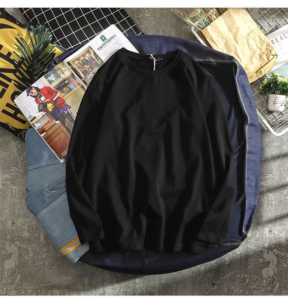 t-shirts solid color men's long sve t-shirt women's thin bla and pure white ide with cloth lovers' sweater, White;black
t-shirts solid color men's long sve t-shirt women's thin bla and pure white ide with cloth lovers' sweater, White;black