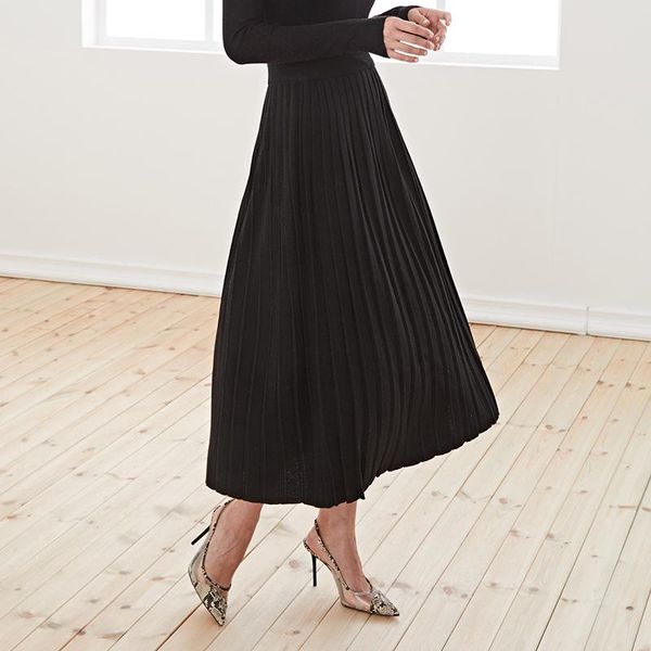 wool skirt women's medium length a-line high waist knitted pleated fall / winter 2021 clothes skirts, Black
wool skirt women's medium length a-line high waist knitted pleated fall / winter 2021 clothes skirts, Black