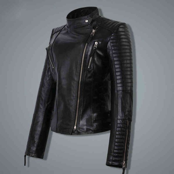 women's motorcycle et, short black fur coat, tight fitting, street cloth, spring and autumn, Black;brown
women's motorcycle et, short black fur coat, tight fitting, street cloth, spring and autumn, Black;brown