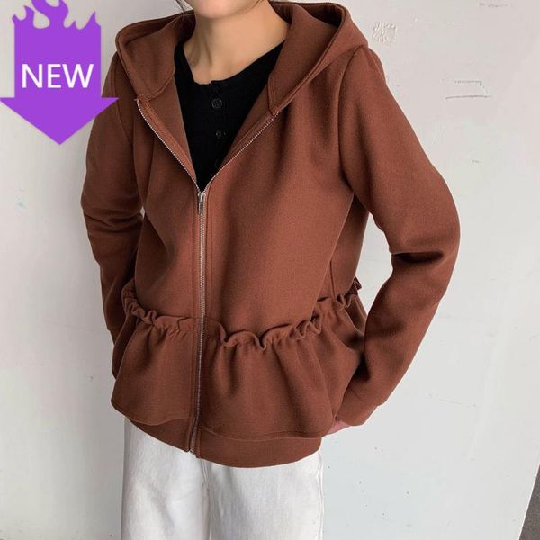 women's hoodies & sweatshirts women sweatshirt ruffle pleated jacket outwear long sleeve hoody zipper pocket fashion, Black
women's hoodies & sweatshirts women sweatshirt ruffle pleated jacket outwear long sleeve hoody zipper pocket fashion, Black