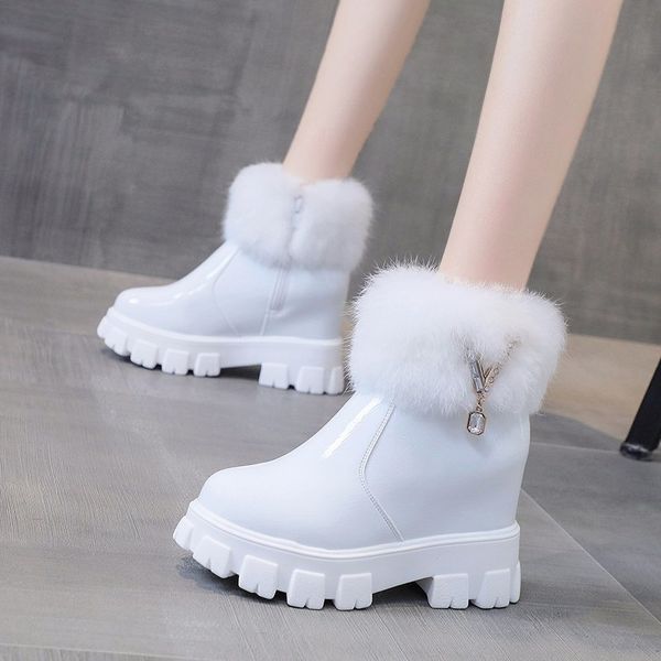 Chunky Platform Warm Plush Winter Boots Women Hidden Heels Waterproof Snow Boots Woman Crystal Fur Ankle Boots Shoes 2021, Black
Chunky Platform Warm Plush Winter Boots Women Hidden Heels Waterproof Snow Boots Woman Crystal Fur Ankle Boots Shoes 2021, Black