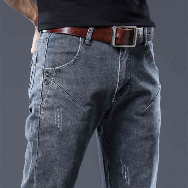 trend brand men's slim jeans fashion business classic style casual elastic feet trousers 210716, Blue
trend brand men's slim jeans fashion business classic style casual elastic feet trousers 210716, Blue