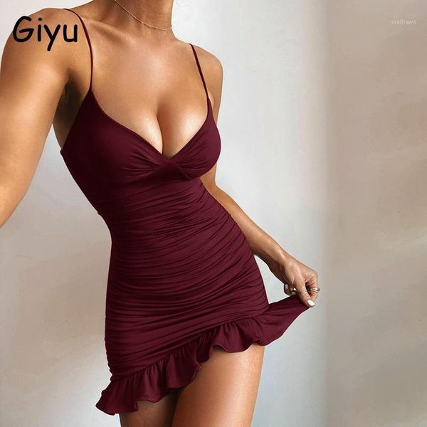 giyu bodycon ruffles woman dress 2021 summer club party backless v neck mini dresses spaghetti strap elegant vestidos black casual, Black;gray
giyu bodycon ruffles woman dress 2021 summer club party backless v neck mini dresses spaghetti strap elegant vestidos black casual, Black;gray