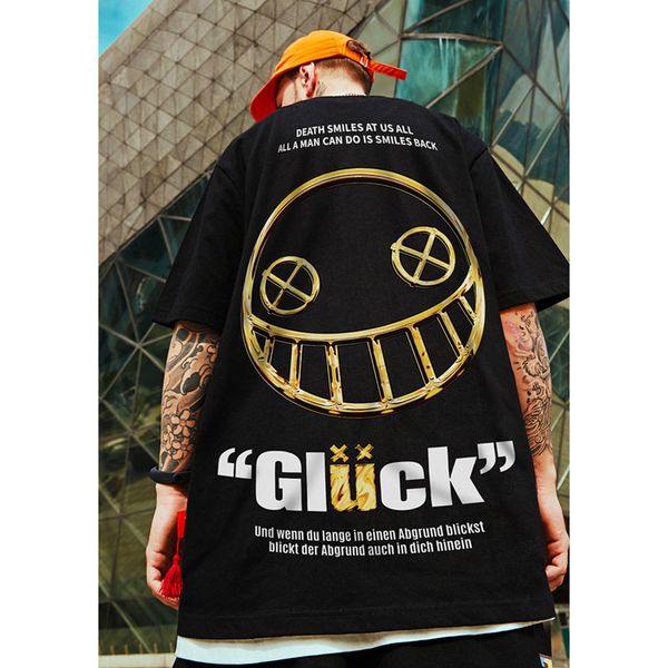 t t-shirts summer loose short sleeve mens shirts men fashion casual hip hop style tees with smile printing, White;black
t t-shirts summer loose short sleeve mens shirts men fashion casual hip hop style tees with smile printing, White;black