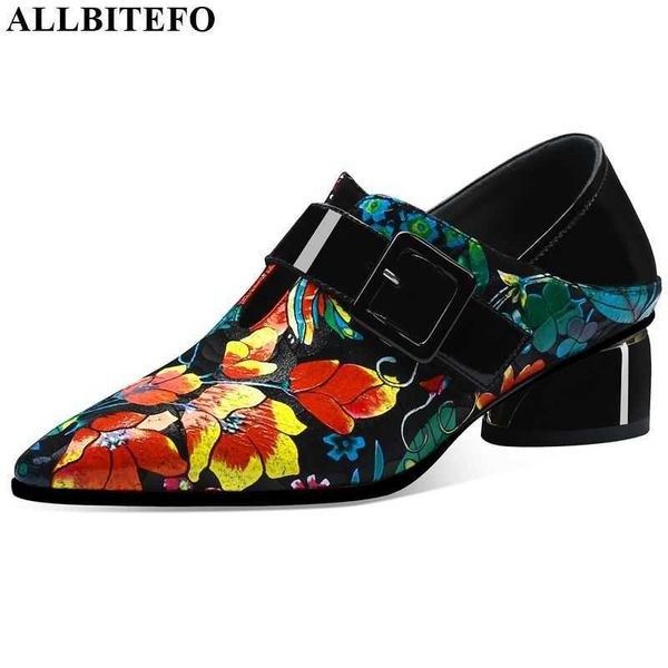 allbitefo fashion printing women high heel shoes genuine leather high heels thick heel women shoes spring women heels 210611, Black
allbitefo fashion printing women high heel shoes genuine leather high heels thick heel women shoes spring women heels 210611, Black