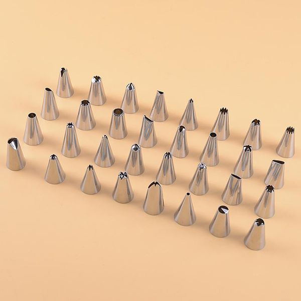 32pcs/set stainless steel cake decorating tools pastry bag tips kitchen diy icing piping cream reusable baking &
32pcs/set stainless steel cake decorating tools pastry bag tips kitchen diy icing piping cream reusable baking &