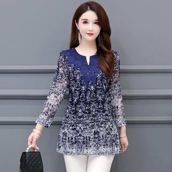 women's blouses & shirts plus size oversize blouse 2021 long sleeve v-neck blusa mujer chiffon lace print middle-aged women 940j, White
women's blouses & shirts plus size oversize blouse 2021 long sleeve v-neck blusa mujer chiffon lace print middle-aged women 940j, White