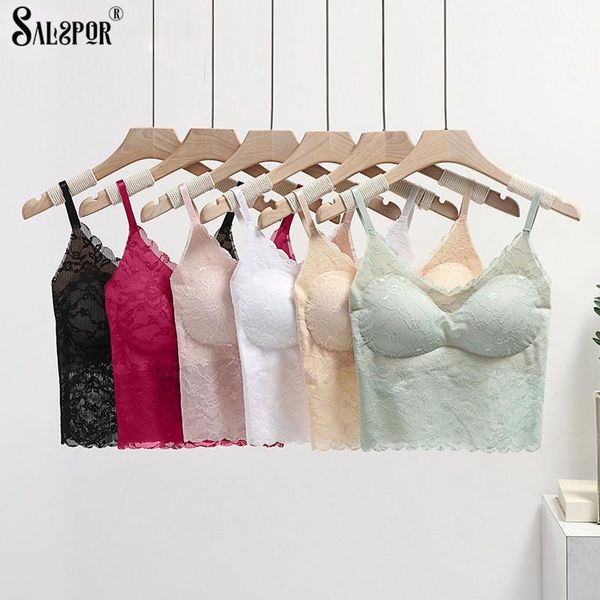 lace crop bra women wireless padded seamless lingerie one-piece comfortable solid camis underwear camisoles & tanks, Black;white
lace crop bra women wireless padded seamless lingerie one-piece comfortable solid camis underwear camisoles & tanks, Black;white