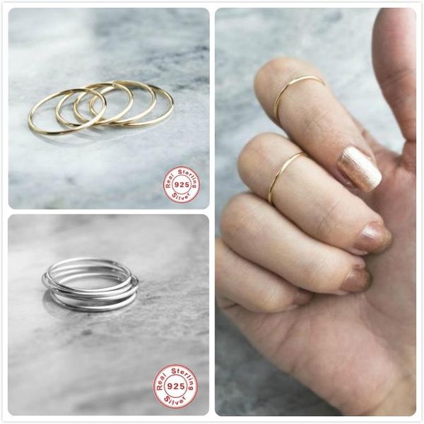 cluster rings minimalism 925 sterling silver for women rose gold finger girl gift cable line anillos female dainty r5, Golden;silver
cluster rings minimalism 925 sterling silver for women rose gold finger girl gift cable line anillos female dainty r5, Golden;silver