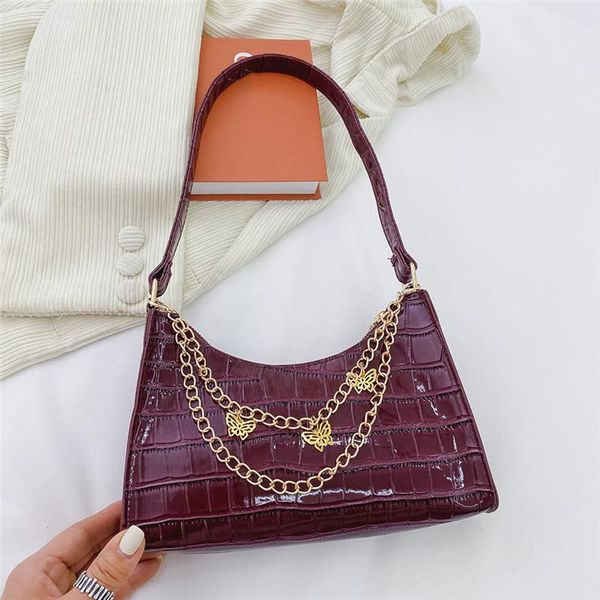 evening bags arrival baguette shoulder for women butterfly chains decor underarm purse alligator pattern leather handbag clutch
evening bags arrival baguette shoulder for women butterfly chains decor underarm purse alligator pattern leather handbag clutch