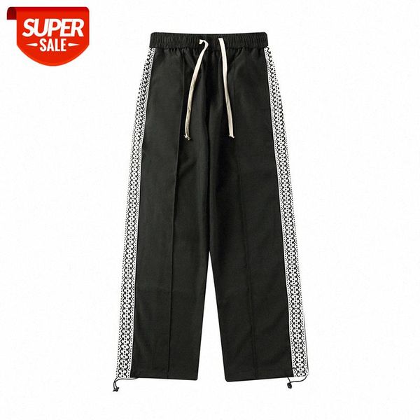 retro side striped wide-leg loose drape trousers men's hip-hop sports drawstring long pants #ct1w, Black
retro side striped wide-leg loose drape trousers men's hip-hop sports drawstring long pants #ct1w, Black