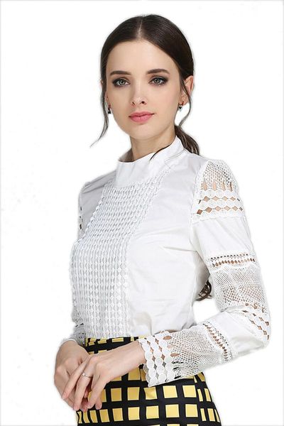 women's blouses & shirts fashion women blusas office crochet lace shirt long-sleeved white plus size ladies casual 5xl
women's blouses & shirts fashion women blusas office crochet lace shirt long-sleeved white plus size ladies casual 5xl