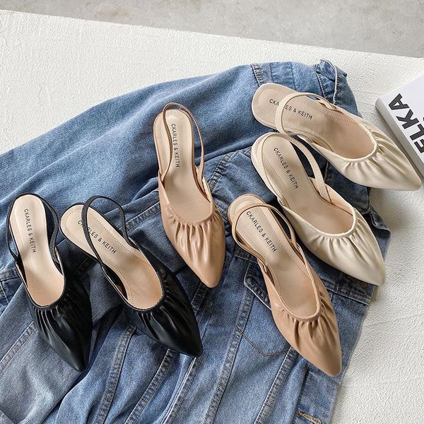 summer sandals women 2021 elegant mules shoes leather slippers fashion flats woman square heel point toe slip on, Black
summer sandals women 2021 elegant mules shoes leather slippers fashion flats woman square heel point toe slip on, Black