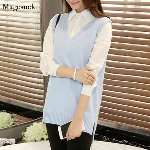 v-neck knitted sweater vest women pullover autumn winter elegant loose casual sleeveless 11934 210512, White;black
v-neck knitted sweater vest women pullover autumn winter elegant loose casual sleeveless 11934 210512, White;black