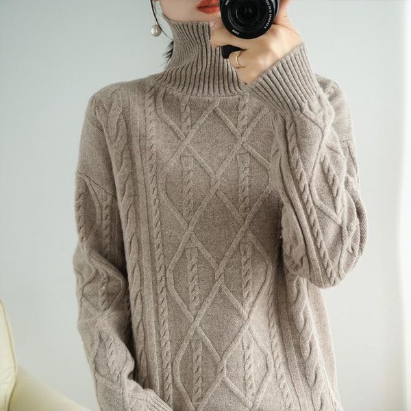 women's sweaters 2021 style 100% wool ladies high neck pullover sweater long sleeve pure color all-match casual cashmere base, White;black
women's sweaters 2021 style 100% wool ladies high neck pullover sweater long sleeve pure color all-match casual cashmere base, White;black