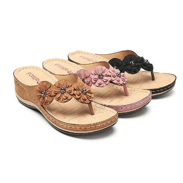 women's summer sandals 2021 flower shoes female woman women vintage casual wedge slippers ladies flops lady flip slides urlom, Black
women's summer sandals 2021 flower shoes female woman women vintage casual wedge slippers ladies flops lady flip slides urlom, Black