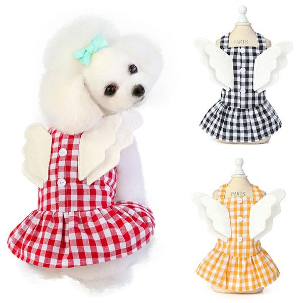 dog apparel summer angel wings puppy dress cotton plaid pet dresses for small dogs yorkshire maltese cat skirt pets clothes robe chien
dog apparel summer angel wings puppy dress cotton plaid pet dresses for small dogs yorkshire maltese cat skirt pets clothes robe chien