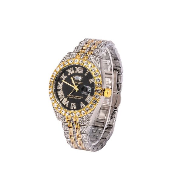 high grade men's 2021 classic quartz gold foreign trade watch double calendar friday jewelry watch gem, Slivery;brown
high grade men's 2021 classic quartz gold foreign trade watch double calendar friday jewelry watch gem, Slivery;brown