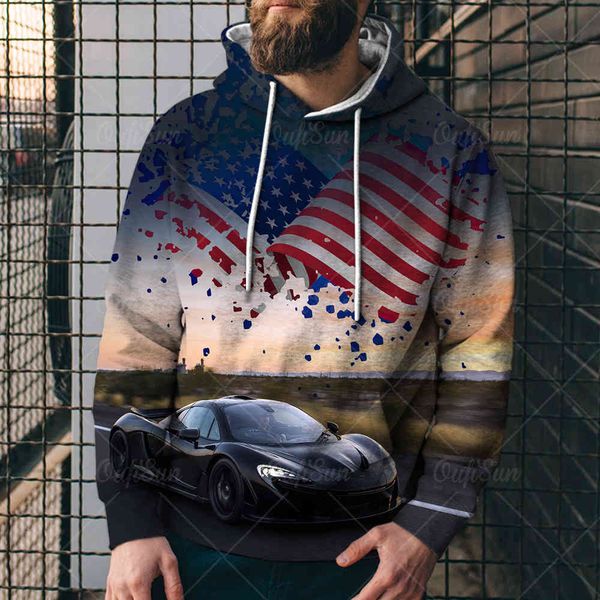spring and autumn fashion american flag highway 66 sweater printed 3d sweater street fashion men's loose hoodied5qn, Black
spring and autumn fashion american flag highway 66 sweater printed 3d sweater street fashion men's loose hoodied5qn, Black