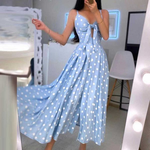 spring polka dot print a-line party dress backless strap maxi women beach dress summer new tie-up bow hollow out boho long dress y1006, Black;gray
spring polka dot print a-line party dress backless strap maxi women beach dress summer new tie-up bow hollow out boho long dress y1006, Black;gray