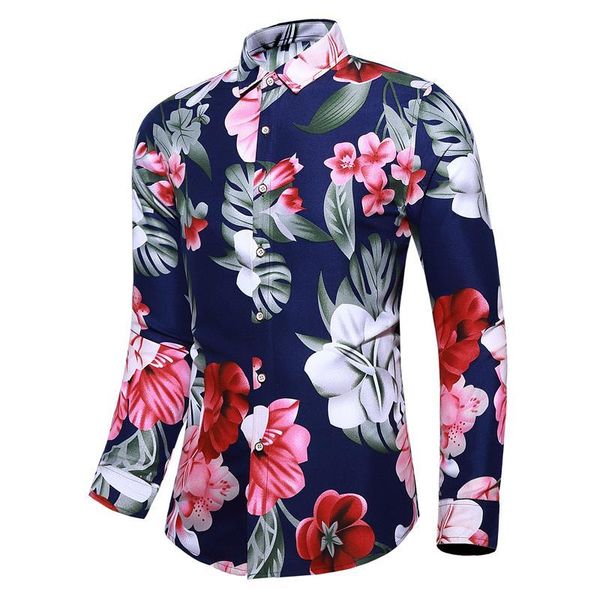 men's casual shirts dress men turn-down collar long sleeve floral shirt for clothing blouse man black navy, White;black
men's casual shirts dress men turn-down collar long sleeve floral shirt for clothing blouse man black navy, White;black