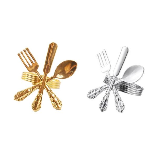 napkin rings 6 pack creative buckle fork knife spoon silver tableware holder for wedding party table decoration
napkin rings 6 pack creative buckle fork knife spoon silver tableware holder for wedding party table decoration