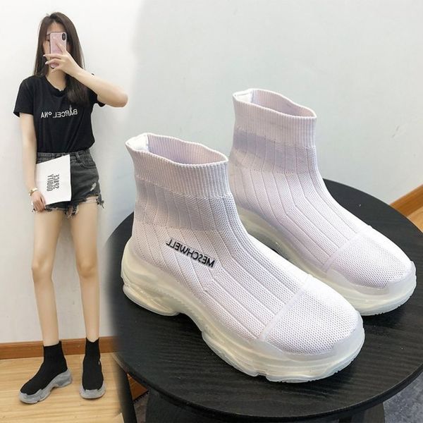 casual shoes dad socks shoes women's 2021 spring net red jelly crystal thick soled high leisure sports, Black
casual shoes dad socks shoes women's 2021 spring net red jelly crystal thick soled high leisure sports, Black
