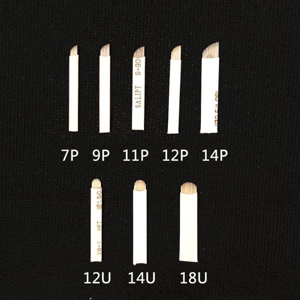 tattoo needles 50pcs 7/9/11/12/14/16/17/18 pins u shape nano permanent makeup blade for 3d eyebrow microblading pen
tattoo needles 50pcs 7/9/11/12/14/16/17/18 pins u shape nano permanent makeup blade for 3d eyebrow microblading pen