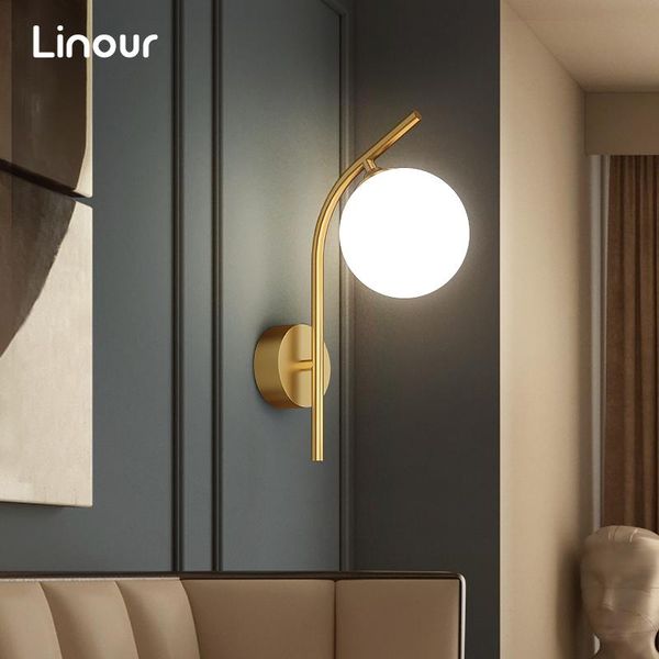 nordic wall lamp for living room bedroom bedside gold lights fixture glass ball lampshade home decor bathroom lighting
nordic wall lamp for living room bedroom bedside gold lights fixture glass ball lampshade home decor bathroom lighting