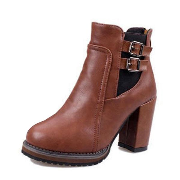 boots good quality ankle women belt buckle high heels autumn winter fashion shoes woman botas mujer, Black
boots good quality ankle women belt buckle high heels autumn winter fashion shoes woman botas mujer, Black