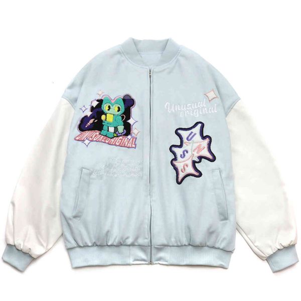 men's jackets lacible streetwear baseball jackets men's hip-hop robot embroidered lettering or shredded bomber jacket, Black;brown
men's jackets lacible streetwear baseball jackets men's hip-hop robot embroidered lettering or shredded bomber jacket, Black;brown