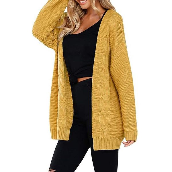 women's sweaters long cardigan coat women sweater mujer femme solid knitted ladies 2021 autumn winter clothes, White;black
women's sweaters long cardigan coat women sweater mujer femme solid knitted ladies 2021 autumn winter clothes, White;black