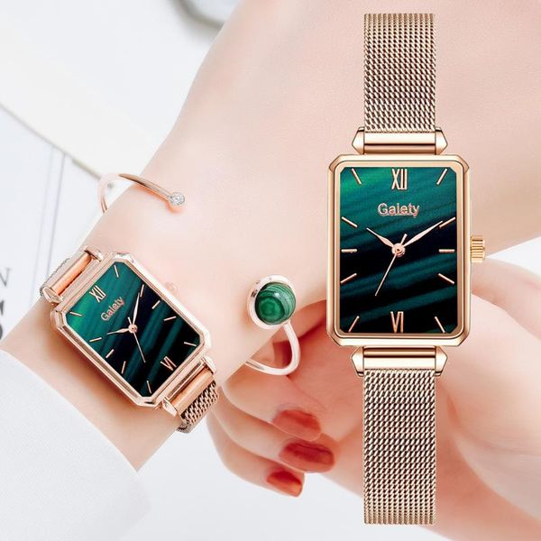 luxury square green dial bracelet watches for women rose gold metal belt dress quartz clock ladies business wrist watch gift wristwatches, Slivery;brown
luxury square green dial bracelet watches for women rose gold metal belt dress quartz clock ladies business wrist watch gift wristwatches, Slivery;brown