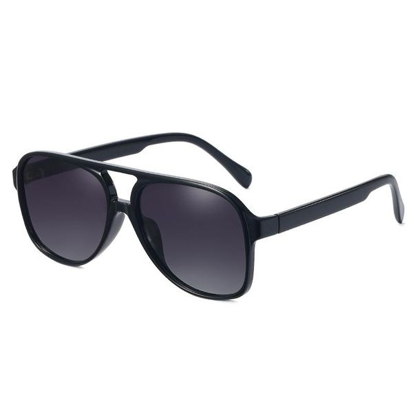 sunglasses big frame square fashion trend all-match women's cross-border, White;black