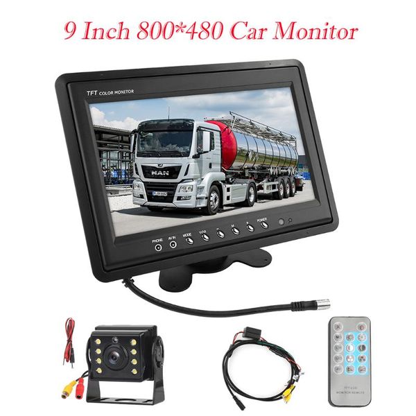 car video 9 inch wired monitor tft lcd rear view parking rearview night vision 8 led waterproof + reverse cameras
car video 9 inch wired monitor tft lcd rear view parking rearview night vision 8 led waterproof + reverse cameras
