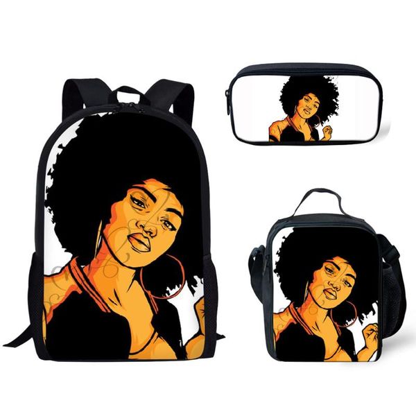 school bags 3pcs/set children's backpack america afro girls kids cartoon black art design teenagers book-bags
school bags 3pcs/set children's backpack america afro girls kids cartoon black art design teenagers book-bags