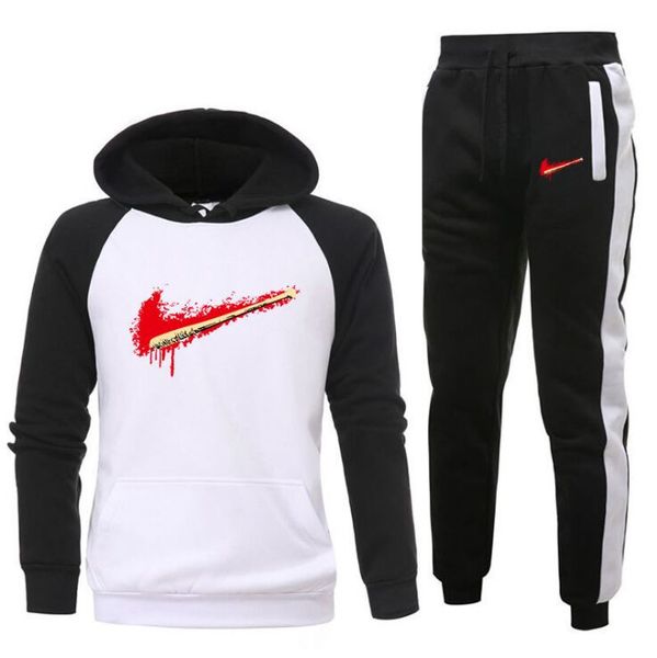 2021 men's brand tracksuit men white black thermal sweatshirts women sportswear sets hoodie+pants sporting suit male s-xxxl, Gray
2021 men's brand tracksuit men white black thermal sweatshirts women sportswear sets hoodie+pants sporting suit male s-xxxl, Gray