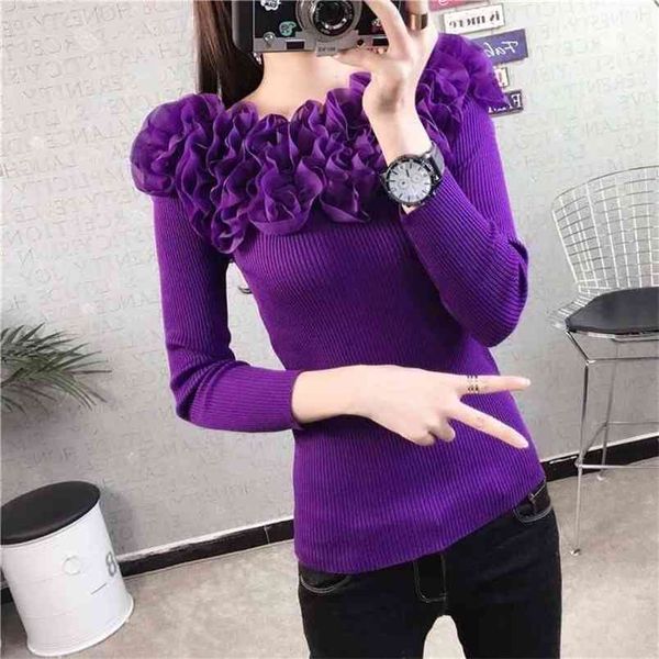 word collar off-shoulder sweater women striped long-sleeved applique base knitted sweaters female flowers pullover 210427, White;black
word collar off-shoulder sweater women striped long-sleeved applique base knitted sweaters female flowers pullover 210427, White;black