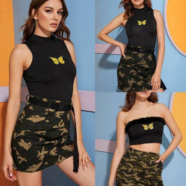 women's tanks & camis women round neck tank solid butterfly print short vest fitness tight-fitting casual tube female summer street, White
women's tanks & camis women round neck tank solid butterfly print short vest fitness tight-fitting casual tube female summer street, White